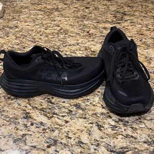 Hoka Black Cushioned Running Shoes
